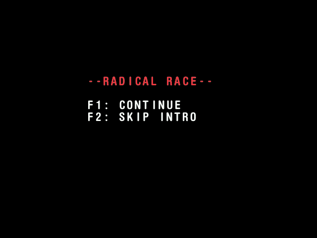Radical Race atari screenshot